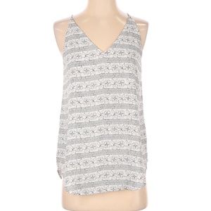 LOFT Floral Flowy Racerback Cami Tank Blouse